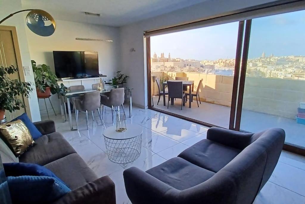 The View Penthouse Apartment Cospicua Luaran gambar